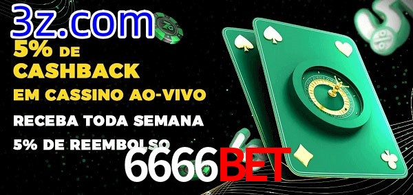 Promoções do cassino ao Vivo 6666Bet